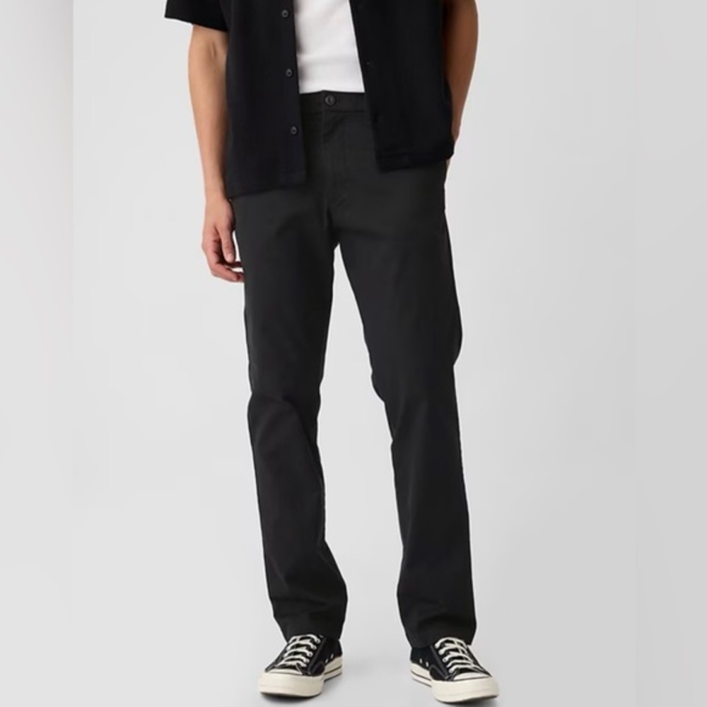 Gap Men’s Tailored Straight Fit Khakis Chinos - Black 36x32